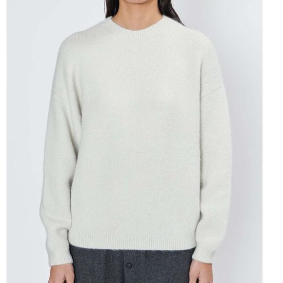 Lauren Manoogian New Suri Alpaca Long Sleeve Crewneck Sweater Celadon Size 1 NWT - Picture 4 of 16